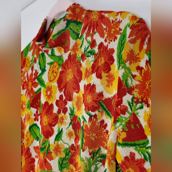 Vintage Style Flower Power Dress Size S - Picture 2 of 4